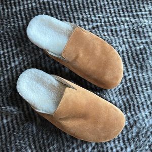J.crew calf suede cozy clog
